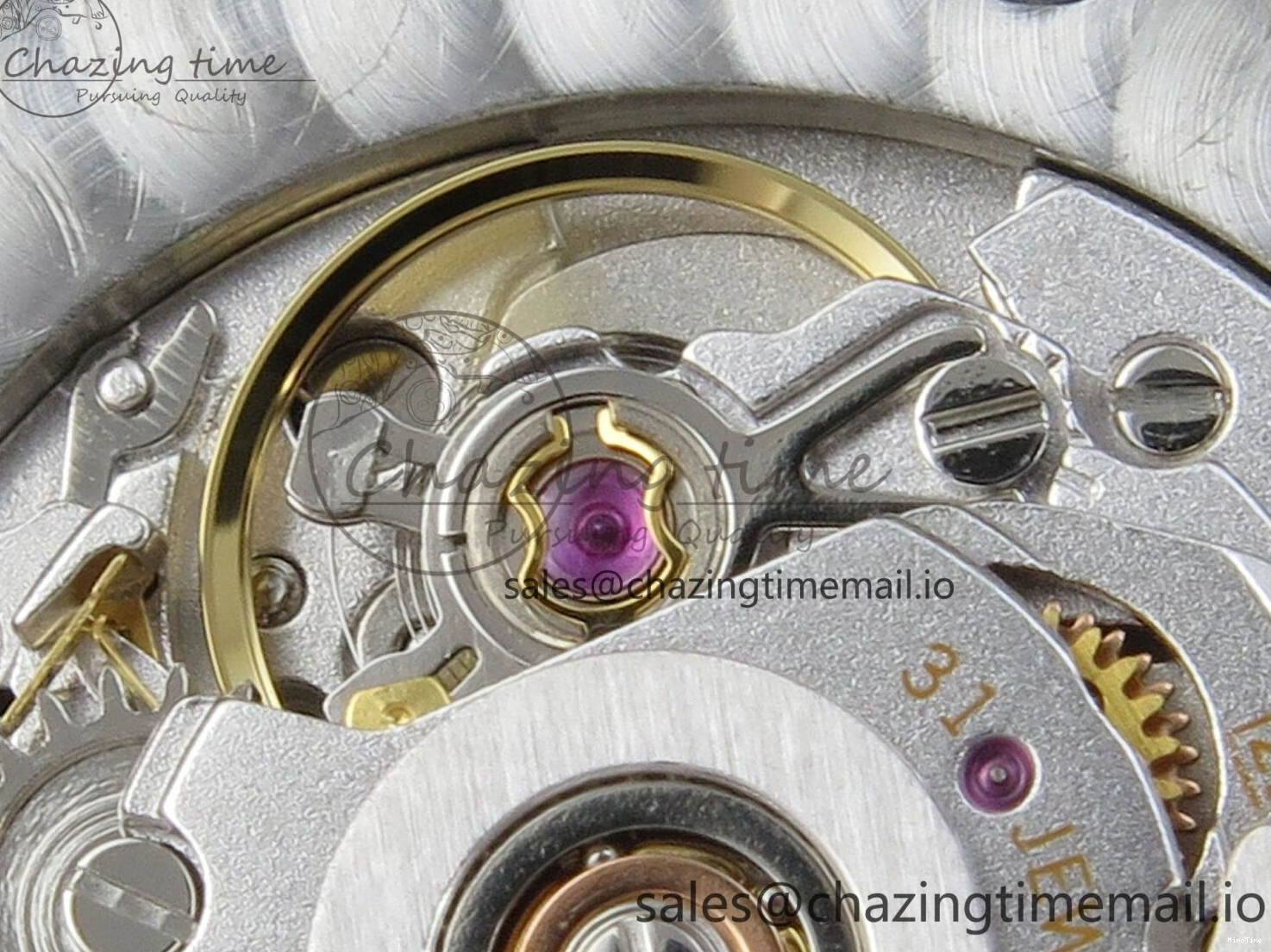 MiroTime 0207 Effortless DateJust 31 278383RBR THBF 1:1 Best Edition 904L Steel Brown Diamonds Dial Diamonds Bezel on SS YG Jubilee Bracelet HZ Cal. 10